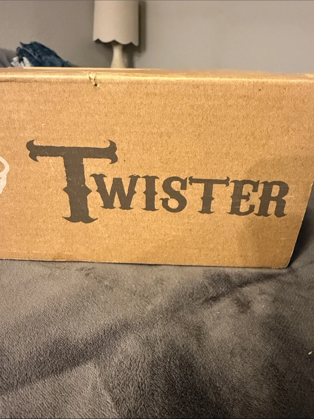 Twister Tan & Navy Pull-On Western Boots with Blue Trim